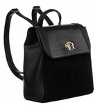 Mały plecak damski czarny. Elegancki niczym torebka