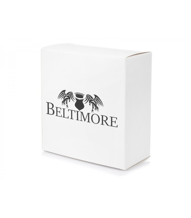 Brązowy skórzany pasek męski Beltimore wąski 120 cm