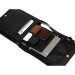 Listonoszka męska skórzana torba A4 - czarna