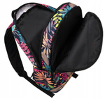 Duży Plecak Damski A4 Kolorowy w Kwiaty. Plecaczek na lato i jesień