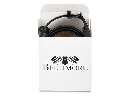 BELTIMORE pasek ze skóry licowej naturalnej premium A36 czarny 105-120