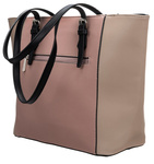 Efektowny shopper z przestronnym środkiem i frontową kieszenią — David Jones