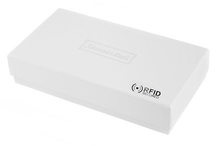 Czarny portfel damski skórzany bigiel elegancki RFID Z21