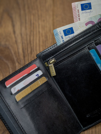 Skórzany portfel męski RFID Rovicky Jakość PREMIUM