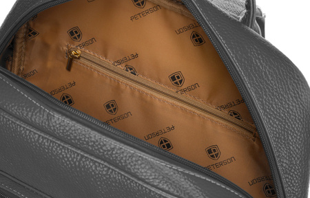 Szary plecak damski miejski A4