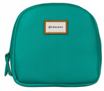 Damska kosmetyczka turkusowa w zestawie. Zamykane na suwak.