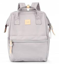 Sportowy plecak A4 wodoodporny z kieszeniami na laptopa. Jasnoszary