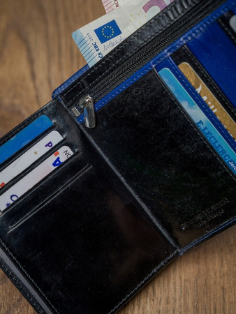 ROVICKY klasyczny portfel męski skórzany RFID stop