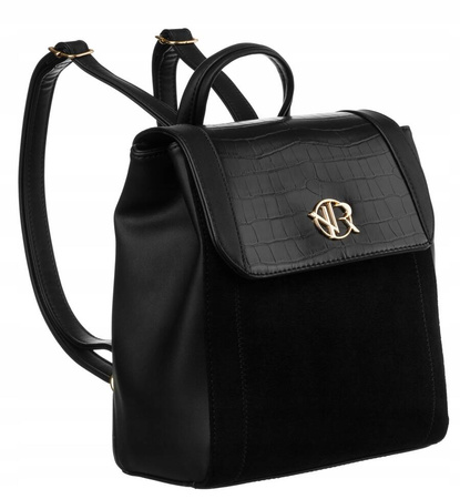 Mały plecak damski czarny. Elegancki niczym torebka