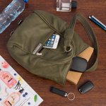 Mały plecak damski i torebka. Skóra naturalna. Zielony