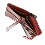 Duży Skórzany PORTFEL DAMSKI ze skóry lakierowanej Pionowy RFID