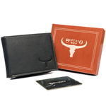 Cienki skórzany portfel męski RFID Buffalo Wild