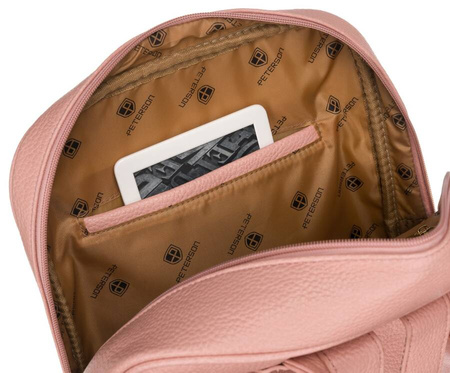 Różowy plecak damski miejski A4