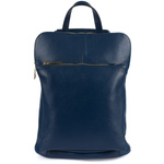 Granatowy skórzany plecak damski torba 2w1. Format A4.