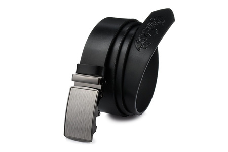 Pasek skórzany męski czarny szeroki 3,5 cm Beltimore A20 czarny 115-130