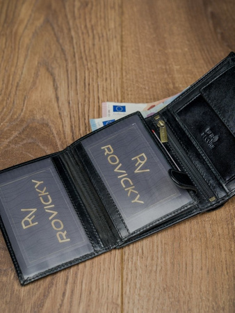 PORTFEL SKÓRZANY MĘSKI HQ RFID SKÓRA NATURALNA