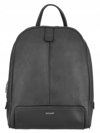 Plecak damski miejski A4. Szary z eko skóry.