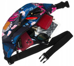 Kolorowa nerka damska - saszetka biodrowa z regulowanym paskiem 04