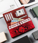 Modny elegancki portfel damski z klapką Cavaldi