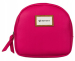 Damska kosmetyczka różowa w zestawie. Fuksja na suwak.
