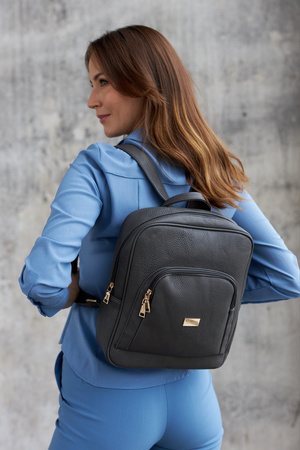 Szary plecak damski miejski A4