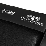 Klasyczny portfel męski skórzany z ochroną RFID. Pion bez zapięcia