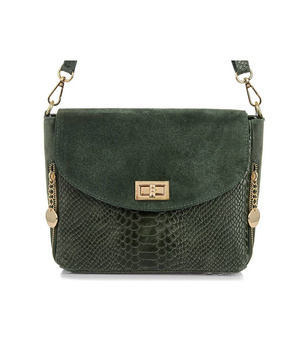 Włoska skórzana torebka listonoszka Vera Pelle