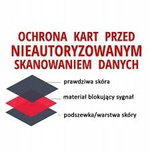 Biznesowe skórzane etui na karty Rovicky RFID