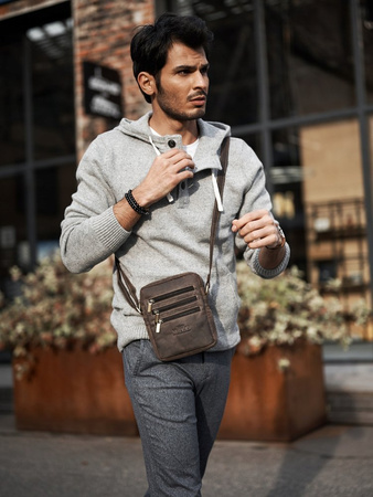 TORBA MĘSKA Z WYSOKIEJ JAKOŚCI SKÓRY NATURALNJE ALWAYS WILD HQ