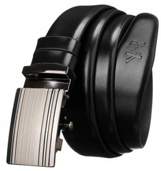 Skórzany pasek męski z automatyczną klamrą — Rovicky