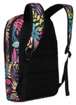 Duży Plecak Damski A4 Kolorowy w Kwiaty. Plecaczek na lato i jesień