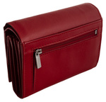 Półmatowy skórzany portfel damski RFID Badura