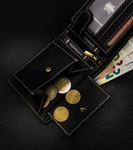 Cienki skórzany portfel męski RFID Buffalo Wild