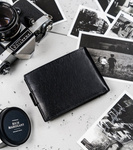 Duży, poziomy portfel za skóry naturalnej z zatrzaskiem, ochrona RFID — Cavaldi