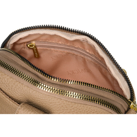 Mini torebka na telefon, portfel i klucze. Beżowa