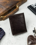 Mały porządny skórzany portfel męski Rovicky® RFID