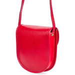 Malutka torebka damska skórzana listonoszka - czerwona