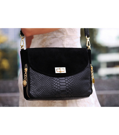 Włoska skórzana torebka listonoszka Vera Pelle