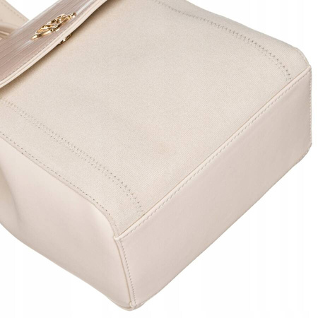 Mały plecak damski beżowy. Elegancki niczym torebka