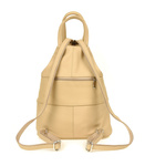 Beżowy skórzany miejski plecak damski Beltimore