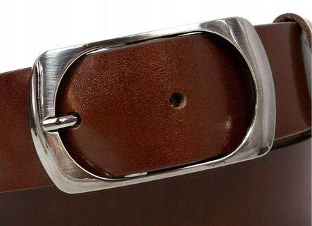 Skórzany szeroki pasek Cavaldi 4 cm