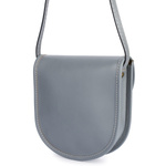 Jasno szara Beltimore Damska Skórzana Mała Torebka Listonoszka podkówka K68