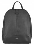 Plecak damski miejski A4. Szary z eko skóry.