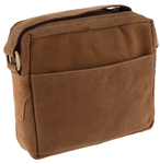 Lekka męska torba średnia listonoszka bawola skóra