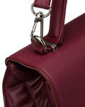Modna damska listonoszka crossbody z rączką BORDOWA torebka z ekoskóry