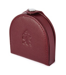 Męski Portfel Podkówka Skórzana. Burgund