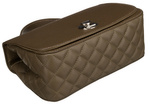 Modna damska listonoszka crossbody z rączką KHAKI torebka z ekoskóry