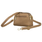 Mini torebka na telefon, portfel i klucze. Beżowa