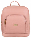 Różowy plecak damski miejski A4