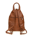 Brązowy skórzany miejski plecak damski Beltimore